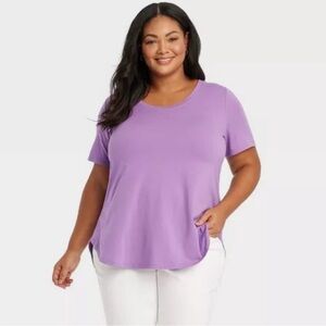AVA & VIV Purple Long Sleeve Shirt